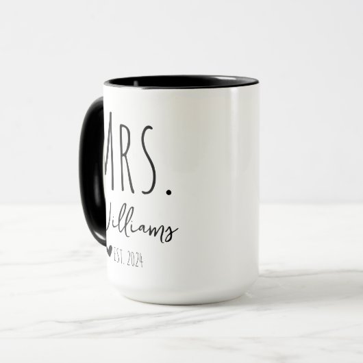 Mr. and Mrs. Tasse, Custom pair Tasse, Wedding Tas Tasse (Vorderseite Links)
