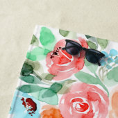 Mr. and Mrs. Wedding Bride and Groom Personalisier Strandtuch (Beispiel)