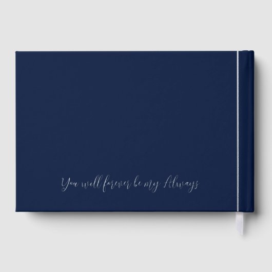 Mr. and Mrs Wedding Day Date Gold Gästebuch (Rückseite)