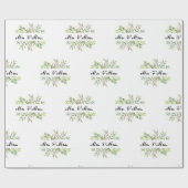 Mr and Mrs wedding  Geschenkpapier (Flach)