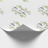 Mr and Mrs wedding  Geschenkpapier (Ecke)