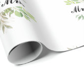 Mr and Mrs wedding  Geschenkpapier (Rolleneckpunkt)
