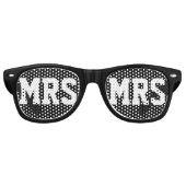 Mr. and Mrs. wedding party shades for new weds Sonnenbrille (Vorderseite)