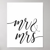Mr. And Mrs. Wedding Poster (Vorne)