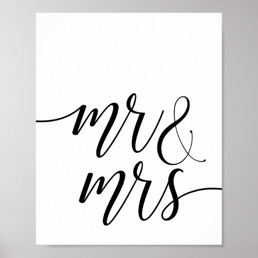 Mr. And Mrs. Wedding Poster (Vorne)