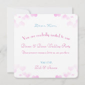 Mr. And Mrs Wedding Reception Invitations Card Einladung (Rückseite)