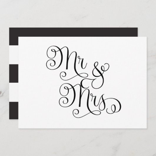 Mr. And Mrs. Wedding Sign (Vorne/Hinten)
