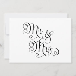 Mr. And Mrs. Wedding Sign
