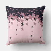 Mr and Mrs Wedding Throw Pillow with Star Backgrou Kissen (Rückseite)
