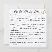 Mr. ans Mrs. Libs (Vorderseite)