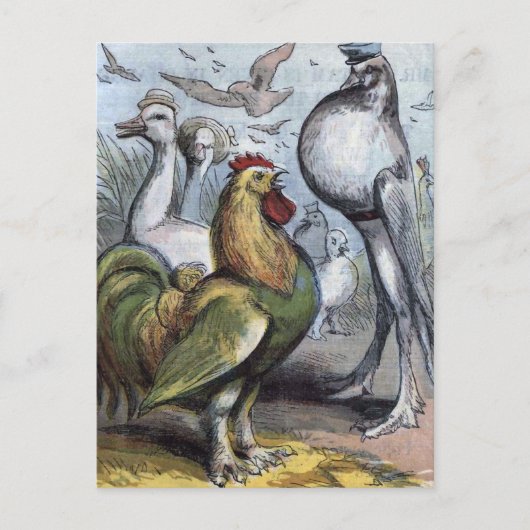 "Mr Bantam" Vintage Illustration Postkarte (Vorderseite)