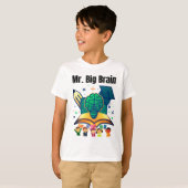  Mr. Big Brain Funny Smart Kids T-Shirt (Vorne ganz)