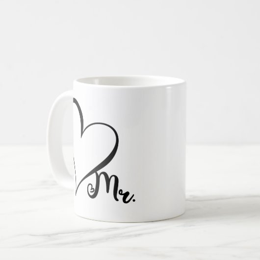 Mr. Black Heart Mug Kaffeetasse (Vorderseite Links)
