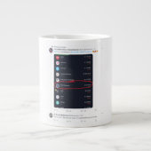 Mr.Blockchain22 Breaks XDC Aufzählung über Uphold Jumbo-Tasse (Vorderseite)