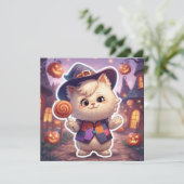 Mr Bluffy - Halloween's Gentle Bluffmaster Einladung (Stehend Vorderseite)