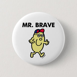 Mr Brave Waving Hello Button