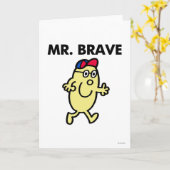 Mr Brave Waving Hello Karte (Gelbe Blume)