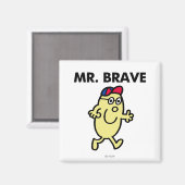 Mr Brave Waving Hello Magnet (Vorderseite/Rückseite)