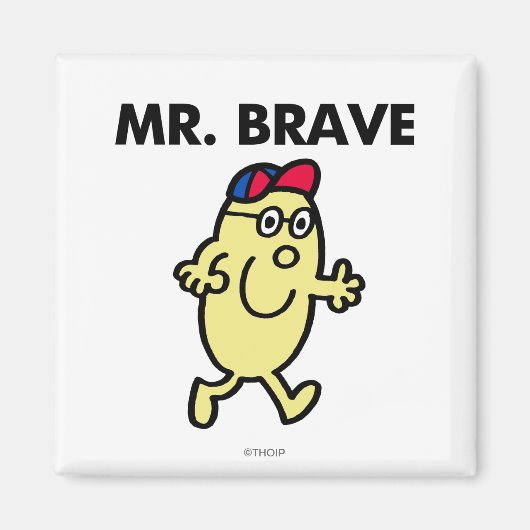 Mr Brave Waving Hello Magnet (Vorne)