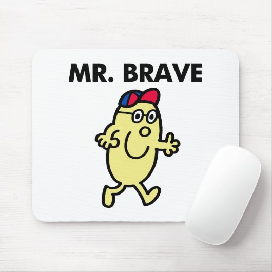 Mr Brave Waving Hello Mousepad (Mit Mouse)