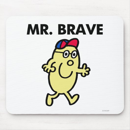 Mr Brave Waving Hello Mousepad (Vorne)