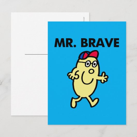 Mr. Brave Waving Hello Postkarte (Vorne/Hinten)