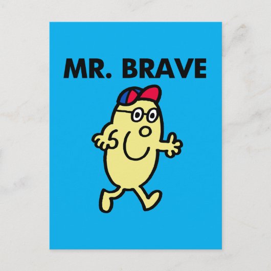 Mr. Brave Waving Hello Postkarte (Vorderseite)