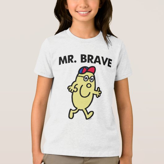 Mr Brave Waving Hello Tri-Blend Shirt (Vorderseite)
