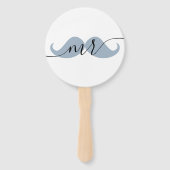 Mr. Bride or Groom Wedding Game Hand Fan Fächer (Vorderseite)