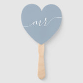 Mr. Bride or Groom Wedding Game Hand Fan Fächer (Vorderseite)