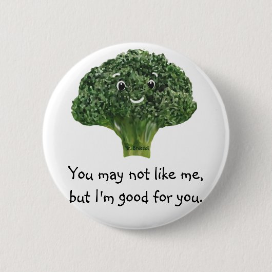 Mr.Broccoli Button (Vorderseite)