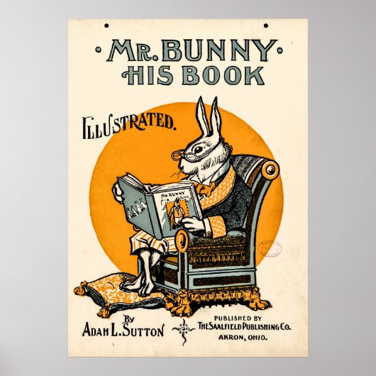 Mr. Bunny, sein Buch - Adam L. Sutton Poster (Vorne)