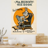 Mr. Bunny, sein Buch - Adam L. Sutton Poster (Küche)