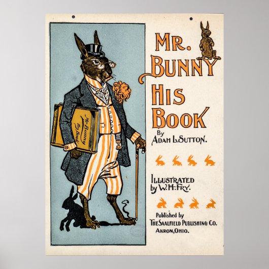 Mr. Bunny, sein Buch - Adam L. Sutton Poster (Vorne)