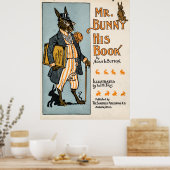 Mr. Bunny, sein Buch - Adam L. Sutton Poster (Küche)