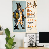 Mr. Bunny, sein Buch - Adam L. Sutton Poster (Heimbüro)