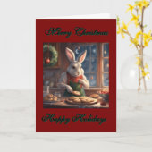 Mr. Bunny's Christmas Cookies holiday  Karte (Gelbe Blume)