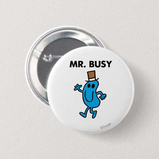 Mr Busy Waving Hello Button (Vorne & Hinten)