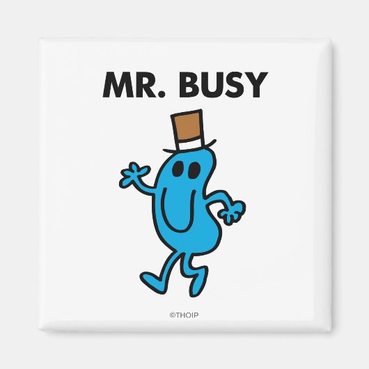 Mr Busy Waving Hello Magnet (Vorne)