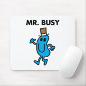 Mr Busy Waving Hello Mousepad (Mit Mouse)