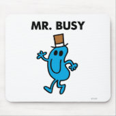 Mr Busy Waving Hello Mousepad (Vorne)