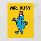 Mr Busy Waving Hello Postkarte (Vorderseite)