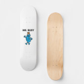 Mr Busy Waving Hello Skateboard (Vorderseite)
