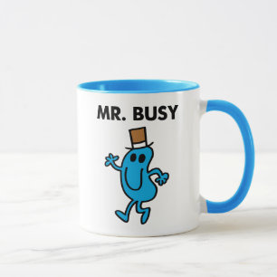 Mr Busy Waving Hello Tasse