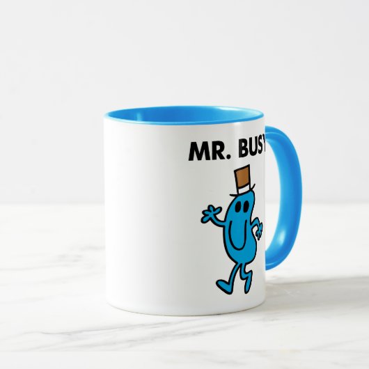 Mr Busy Waving Hello Tasse (VorderseiteRechts)