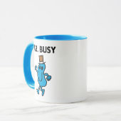 Mr Busy Waving Hello Tasse (Vorderseite Links)