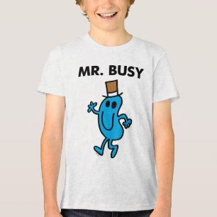 Mr Busy Waving Hello Tri-Blend Shirt
