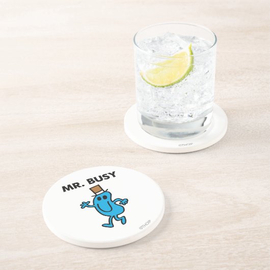 Mr Busy Waving Hello Untersetzer (Seite)