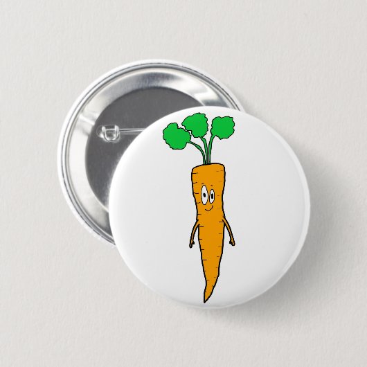 Mr.Carrot im Weiß Button (Vorne & Hinten)