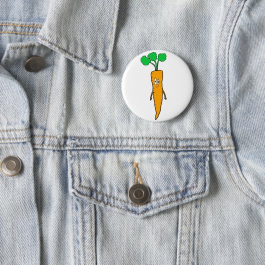 Mr.Carrot im Weiß Button (Beispiel)